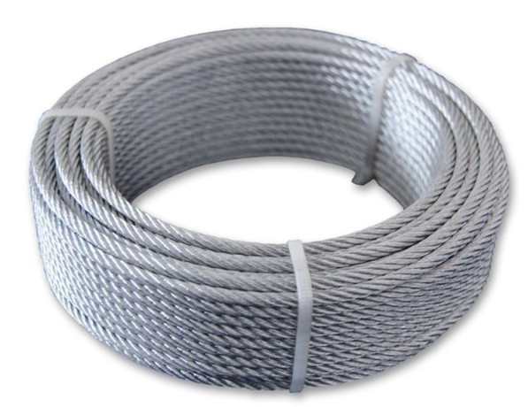 Канат стальной оцинкованный круглопрядный правой свивки В ТК 1,6 мм ГОСТ 2172-80 фото