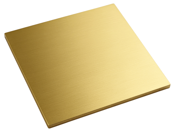 Лист латунный х/к ДПРНТ Л90 0,6х600х1500 мм ГОСТ 2208-2007 фото