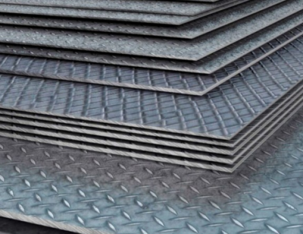 Лист рифленый ромб г/к Ст1сп 2,5 мм ГОСТ 8568-77 фото