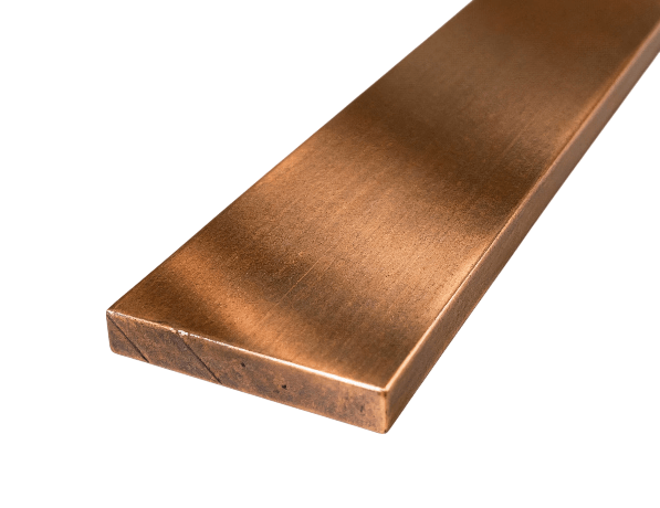 Полоса бронзовая г/к БрАЖ9-4 5х12 мм ГОСТ 1595-90 фото