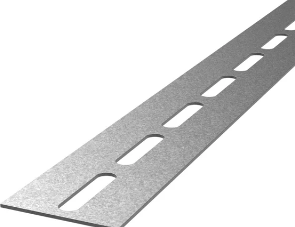 Полоса стальная горячеоцинкованная перфорированная 1,5х50 мм фото