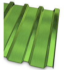 Профнастил стальной стеновой односторонний волна гладкий лиственно-зеленый фото