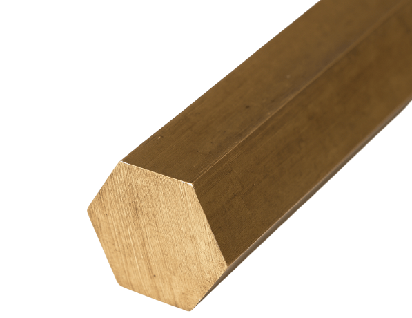 Шестигранник бронзовый х/д БрАМц9-2 28 мм ГОСТ 1628-2019 фото